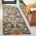thumbnail image 2 of SAFAVIEH Blossom Lennon Floral Wool Runner Rug, Navy/Multi, 2'3" x 22', 2 of 8