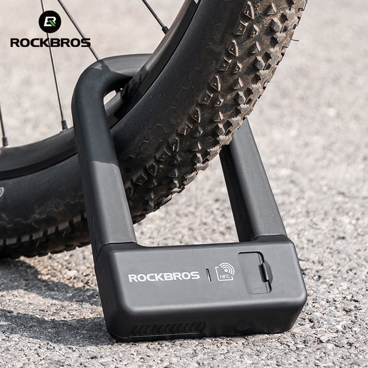 Rockbros NFC Electronic U-Lock Bicycle Lock NFC Phone/Card Sensoring Smart E-Lock