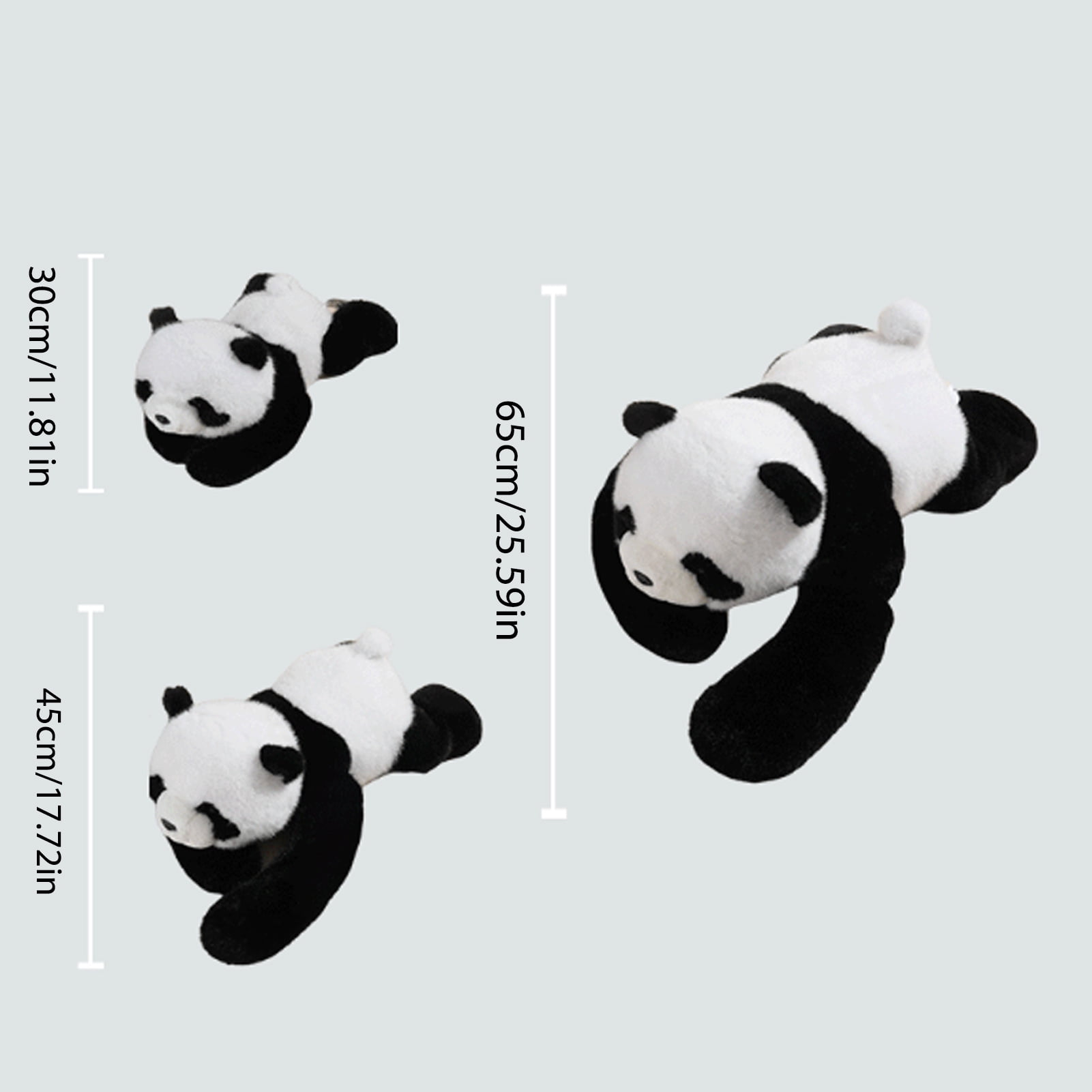 YIFAEUX 30/45/60CM Weighted Plush Animal Toy Stuffed Panda Dinosaur Sloth Koala Plushie Anxiety Relief Sleep Aid Soft Huggable Pillow