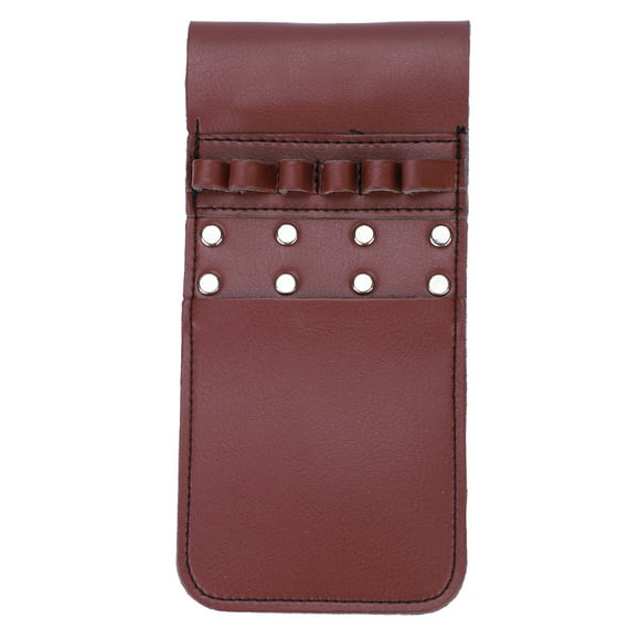 6-Arrow Waist Bag for Bow Hunters, Brown PU Leather Archery Quiver