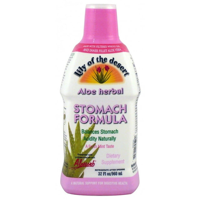 Lily Of The Desert - Formule pour Estomac au Gel d'Aloès - Plastique, 946 ml
