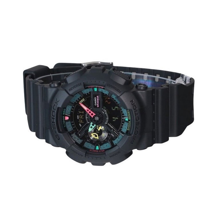 Montre G-SHOCK Avec Accents Fluorescents - Design Multicolore Rétro-éclairé