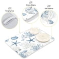 thumbnail image 4 of Kitchen Drying Mat Kitchen Drying Pad 16x18In Drying Dish Mat Dish Drying Mats Kitchen Countertop Multi-Function Drain Drying Mat Beautiful Blue Starfish, 4 of 8