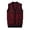 a-Red8718, variant on FINALGANG Mens Plaid Knit V Neck Vest Button Closure Sleeveless Contrast Trim Two Side Pockets Casual Knit Waistcoat For Daily Wear Business Casual Gray XXXL
