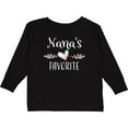 thumbnail image 3 of Inktastic Nana's Favorite- Heart Grandchild Boys or Girls Long Sleeve Toddler T-Shirt, 3 of 5