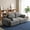 Grey, variant on YWEN 84'' Cloud Loveseat Sofa, Modern Memory Foam Compressed Sofa,2 Seater Large Sectional Couches, Cloud Modular Sectional Sofa,Comfy Deep Loveseat,No Assembly Required