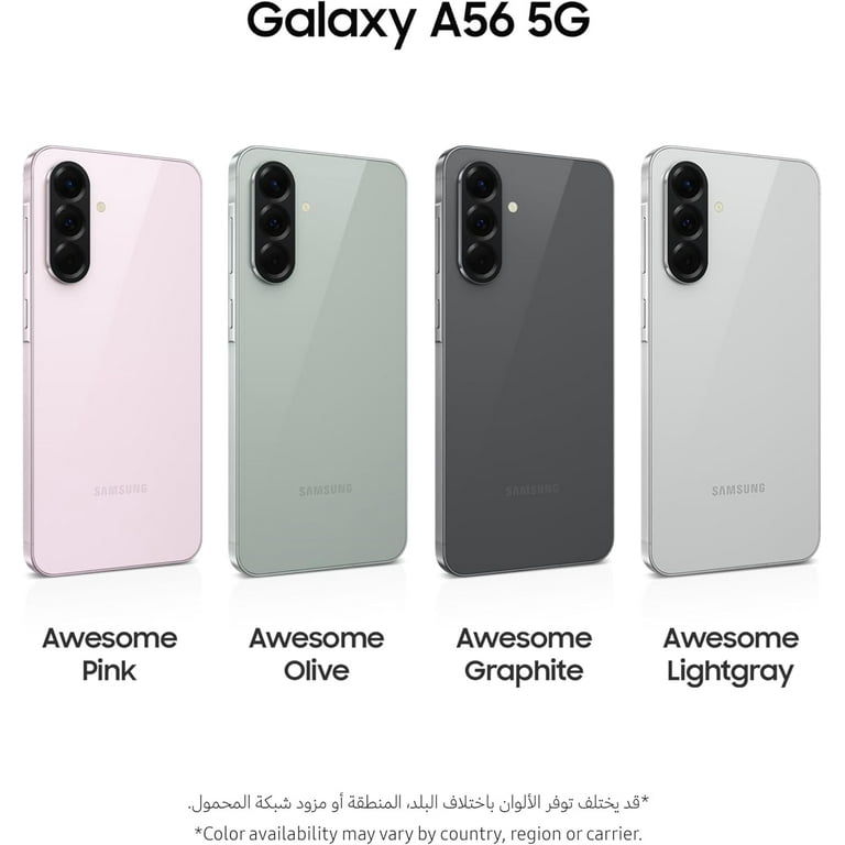 Samsung Galaxy A56 5G 2025 (8GB RAM, 256GB) AI Smartphone