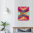 thumbnail image 4 of PIKWEEK  Pink Blue Abstract Painting Preppy Room Decor Vibrant Canvas Wall Art College Dorm Decor Maximalist Poster Teen Girl Room Colorful Art Prints for Decor Bedroom Living Room, 4 of 5