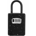 thumbnail image 1 of Key Box with Shackle, Portable Key Padlock (No Installation Required) Small Combination Lock Box, Waterproof for Sharing and Securing Keys (Black), 1 of 4