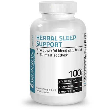 Bronson Herbal Sleep Aid, 100 Capsules (Best Herbal Sleep Aid)