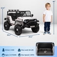 thumbnail image 2 of Garvee 12V Kids Ride on Car with Remote Controller, for Children 3-6 Years, White, 2 of 8