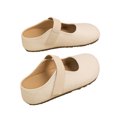 thumbnail image 4 of Gpaecead Women's Knit Mary Jane Mules Wide Round Toe Breathable Elastic Strap Slip On Non Slip Comfort Flats Beige, 4 of 8