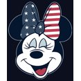 thumbnail image 2 of Girl's Mickey & Friends Minnie Mouse American Bow  Graphic Tee Navy Blue X Small, 2 of 4