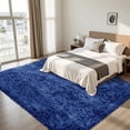 thumbnail image 3 of 8x10 Area Rug for Living Room:Ultra Soft Fluffy Shag Beige Rugs,Large Fuzzy Plush Indoor Non Slip Carpet Washable Rug for Bedroom Kids Nursery Office Dorm Modern Decor(Navy Blue 8'x10'), 3 of 7