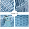thumbnail image 3 of Cesta delantera de bicicleta para niños, juego de 4 cestas de bicicleta para cama con correas de cuero, timbre de bicicleta, serpentinas, pegatinas, regalos para niños, 3 of 5