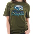 thumbnail image 3 of Plus Size Mission Complete Graphic Design Unisex Ring Spun Combed Cotton Short Sleeve Deluxe Jersey T-Shirt - Army Green 2XL, 3 of 4