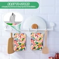 thumbnail image 4 of Yayeee Pot Holders Kitchen Heat Resistant with Pocket 7"x9.8" Cotton Oven Cooking Hot Pads, Pink Colorful Circles, 4 of 7