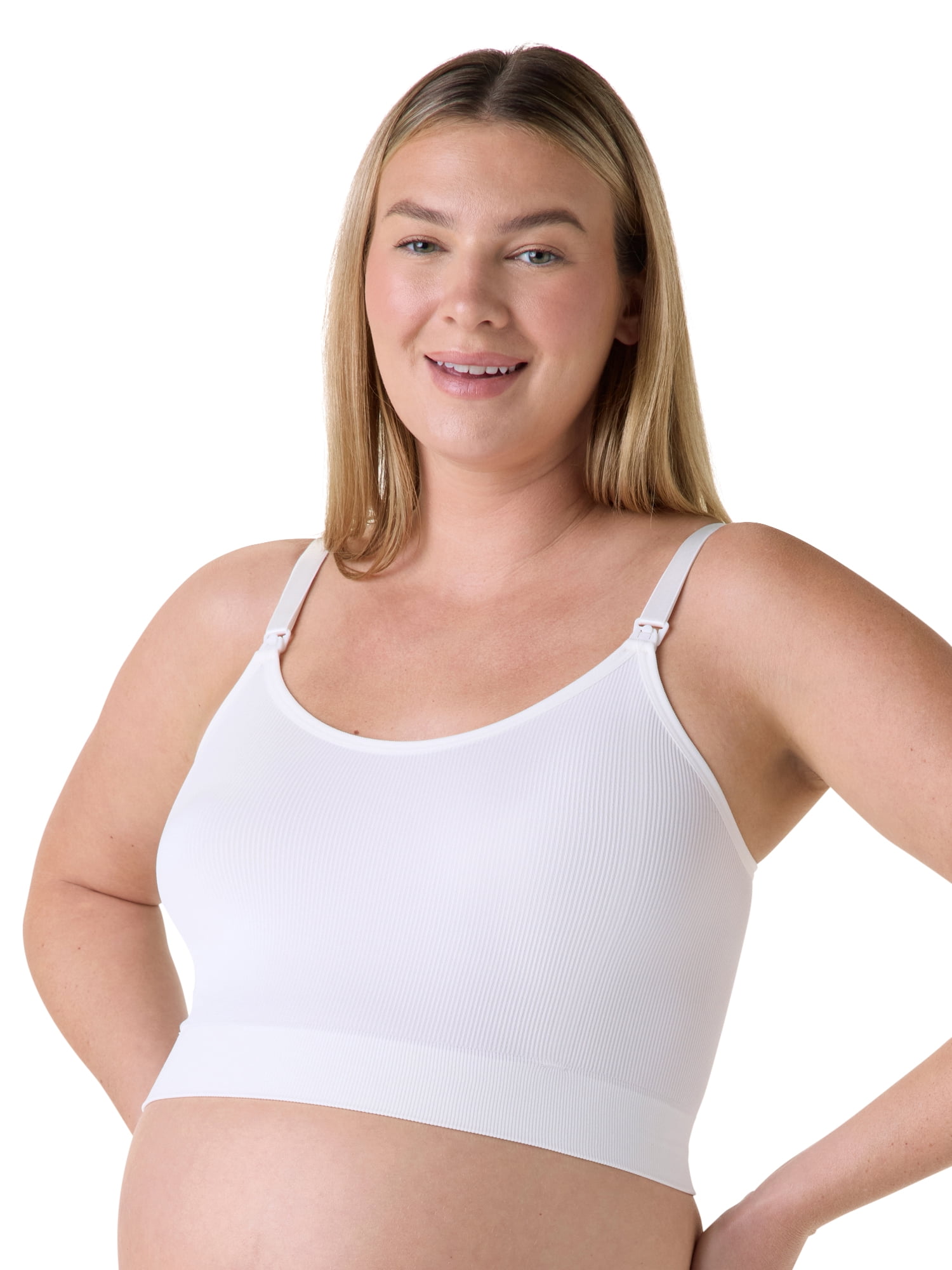 Ingrid & Isabel For Every Belly Women's Maternity Seamless Nursing Cami Bra 3pk, Sizes S-XXXL