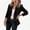 Black, variant on Women Long Sleeve Open Front Two Button Blazer Jacket, Relaxed Straight Fit Outerwear for Daily Office Commute Beige XXL