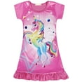 thumbnail image 3 of Camisones para niñas Ropa de dormir Unicornio Camisas para dormir Pijamas de manga corta para niños Vestido de noche para dormir Ormromra CJWUS-3966, 3 of 7