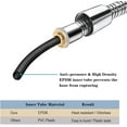 thumbnail image 2 of BRIGHT SHOWERS Shower Hose For Hand Held Shower Heads, 69 Inches Cord Extra Long Stainless Steel Hand Shower Hose, Ultra-Flexible Replacement Part with Brass Insert, Polished Chrome, 2 of 7