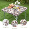thumbnail image 4 of Stretch Elastic Hem Square Tablecloth 36x36 Inch, Boho Floral Design for Card Tables and Outdoor Use, 4 of 6