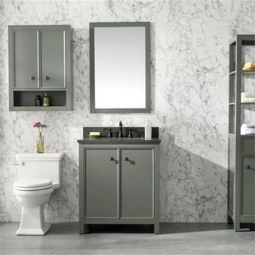 24 in. Kd Sink Vanity, Vouge Green