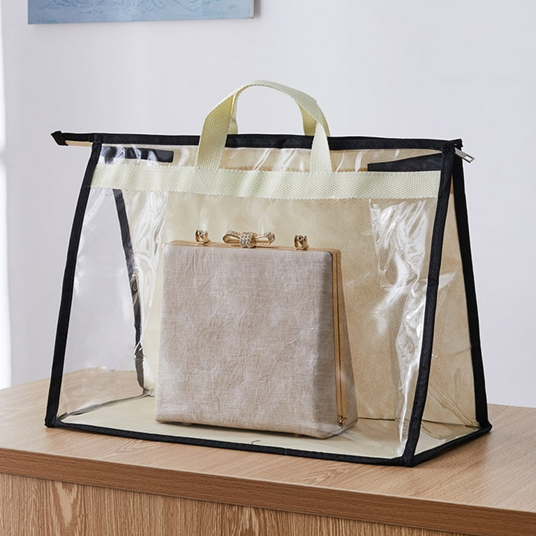 D-GROEE Handbag Storage Handbag Organizer Purse Protector Storage Bag Dust  Cover Bag Transparent Anti-dust Purse Storage Bag for Hanging Closet with