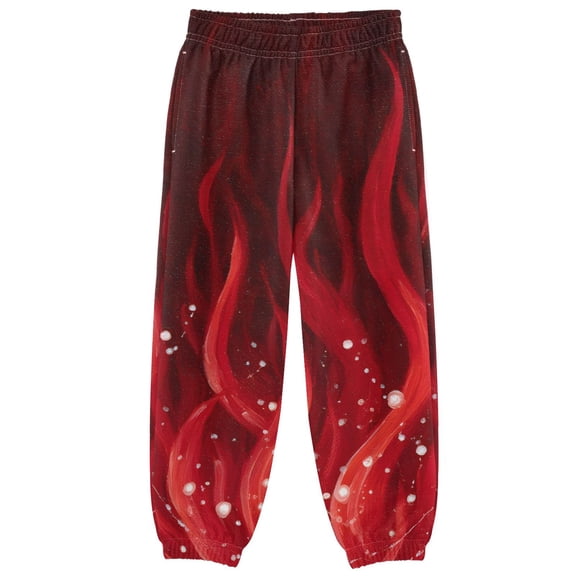 joogoo Red Flames Boys' Sweatpants Jogger Pants 5-6Y