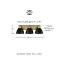 thumbnail image 3 of Capital Lighting 152031 Ross 3 Light 25" Wide Vanity Light - White, 3 of 7