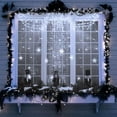 thumbnail image 5 of Snowflakes Curtain Lights, Christmas Snowflakes Lights, 13 ft Snowflake Curtain Night Light, for Christmas, Wedding, Party,Wall, Home Decorations (White), 5 of 7