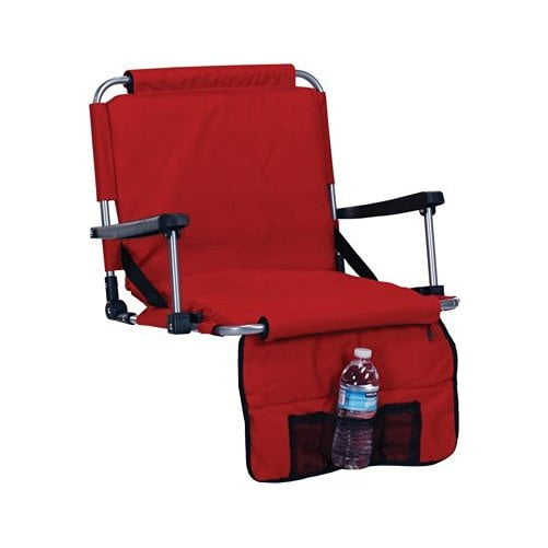Stadium Seat With Arm Rests Red (Red) (17"H X 20"W X 16"D