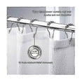 thumbnail image 4 of 180*210cm Extra Long Waffle Shower Curtain, Heavy Duty Fabric Shower Curtains with Waffle Weave Hotel Quality Bathroom Shower Curtains, 4 of 5