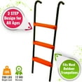 40" Trampoline Ladder 3 Wide Steps Universal Trampoline Ladder for