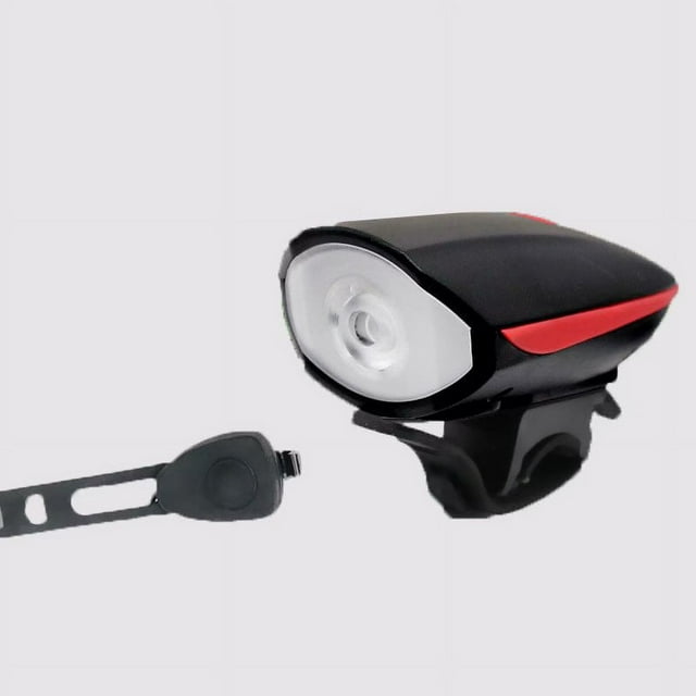 Luz delantera multifunción USB para bicicleta de montaña, accesorios para bicicleta de montaña, resistente al agua, con bocina de carga nocturna oso de fresa Electrónica