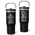 thumbnail image 2 of 1pc dad 30oz Tumbler with Straw & Handle - Insulated Stainless Steel Cup | Holiday Gift for Man Women (Christmas, Valentine's, Birthday), 2 of 7