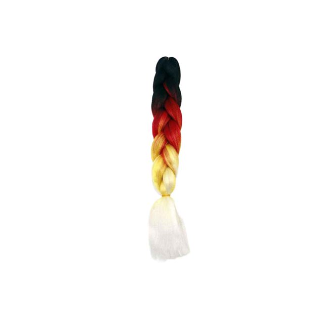Degradado color mujer trenza pelo grande trenzado pelucas de pelo de fibra de alta temperatura extensiones de cabello sintético Jooan Modelo