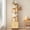5 Tier / Large Cabinet (NATURAL), variant on Luckynote Rotating Bookshelf Tower, 360 °   Display Spinning Bookcase, 6 Tier Bamboo Bookshelf Floor Standing Storage Rack, Wood Narrow Book Shelf Organizer for Kids Adults (BROWN)