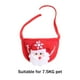 thumbnail image 5 of Bufanda babero de invierno ajustable para decoración navideña, accesorios para disfraces de mascotas, regalo festivo Rojo, 5 of 9