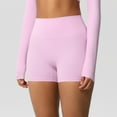 thumbnail image 4 of Ovticza Workout Biker Shorts Women - 3"/5"/8" High Waisted Tummy Control Spandex Booty Volleyball Shorts for Yoga Dance Pink L, 4 of 8