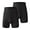 Black, variant on 2PC Mens Shapewear Shorts Tummy Control High Waist Shaper Panties Belly Slimming Underwear Compression Girdle Shorts