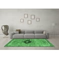 thumbnail image 3 of Ahgly Company Indoor Square Persian Emerald Green Traditional Area Rugs, 8' Square, 3 of 4