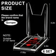 thumbnail image 2 of Zgui 6 Packs Adjustable Purse Display Stand Clear Acrylic Handbag Stand Holder for Wallet Purses Handbag Bag Jewelry Display Organizer for Party Weddings Home Decoration Birthdays A418, 2 of 6