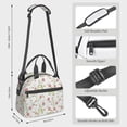 thumbnail image 2 of Fotbe Roses Flowers Bolsa de Almuerzo con Estampado, Lonchera Aislada, Contenedores de Comida Reutilizables Tipo Cooler a Prueba de Fugas, 2 of 7