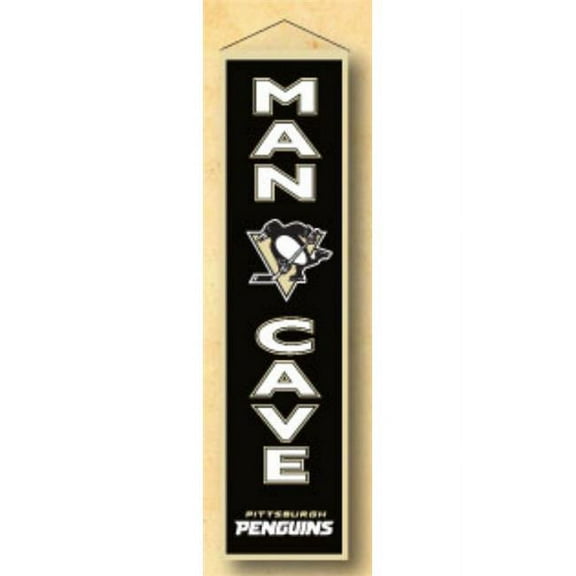 Winning Streaks Sports 49255 Pittsburgh Penguins Man Cave Banner