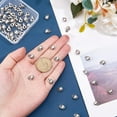 thumbnail image 3 of 60Pcs Alloy Spacer Beads Silver Metal Beads Large Hole Tibetan Style Alloy Beads Theme Beads for Jewelry Finding Hole: 2.8mm Silver, 3 of 9