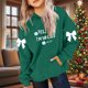 thumbnail image 5 of Camiseta de manga larga con lazo para niños, cuello redondo liso, parte superior lisa, adecuada para niños y niñas, sudadera con capucha para niñas, parte superior de poliéster, 5 of 6