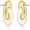 Butter, variant on SNGIA 18K Gold Plated Tiger Eye Interlock Stud Earrings for Women, Round Statement Design