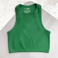 thumbnail image 3 of Top corto de Yoga para mujer, Sujetador deportivo para gimnasio, chaleco básico sin costuras, ropa de calle de punto acanalado, camisetas para correr, camiseta sin mangas para entrenamiento, 3 of 4