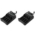 thumbnail image 1 of 2X Cargador de Batería Recargable de 4 Ranuras Li-Ion USB Cargador Rápido Inteligente para 18350 18500 18650 Batería, 1 of 5
